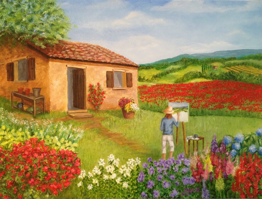 Artist in Tuscany