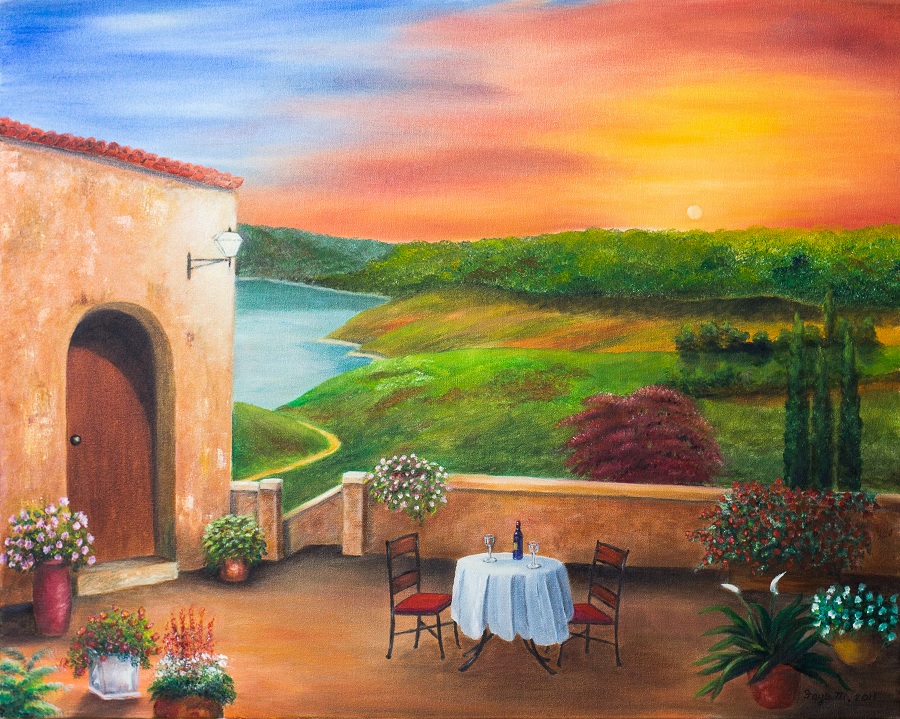 Table for Two in Tuscany
